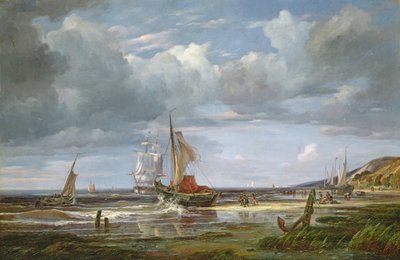 The Elbe at Blankenesee, 1844 by Adolf Vollmer